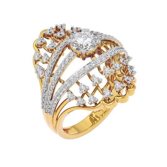 Starburst Diamond Ring