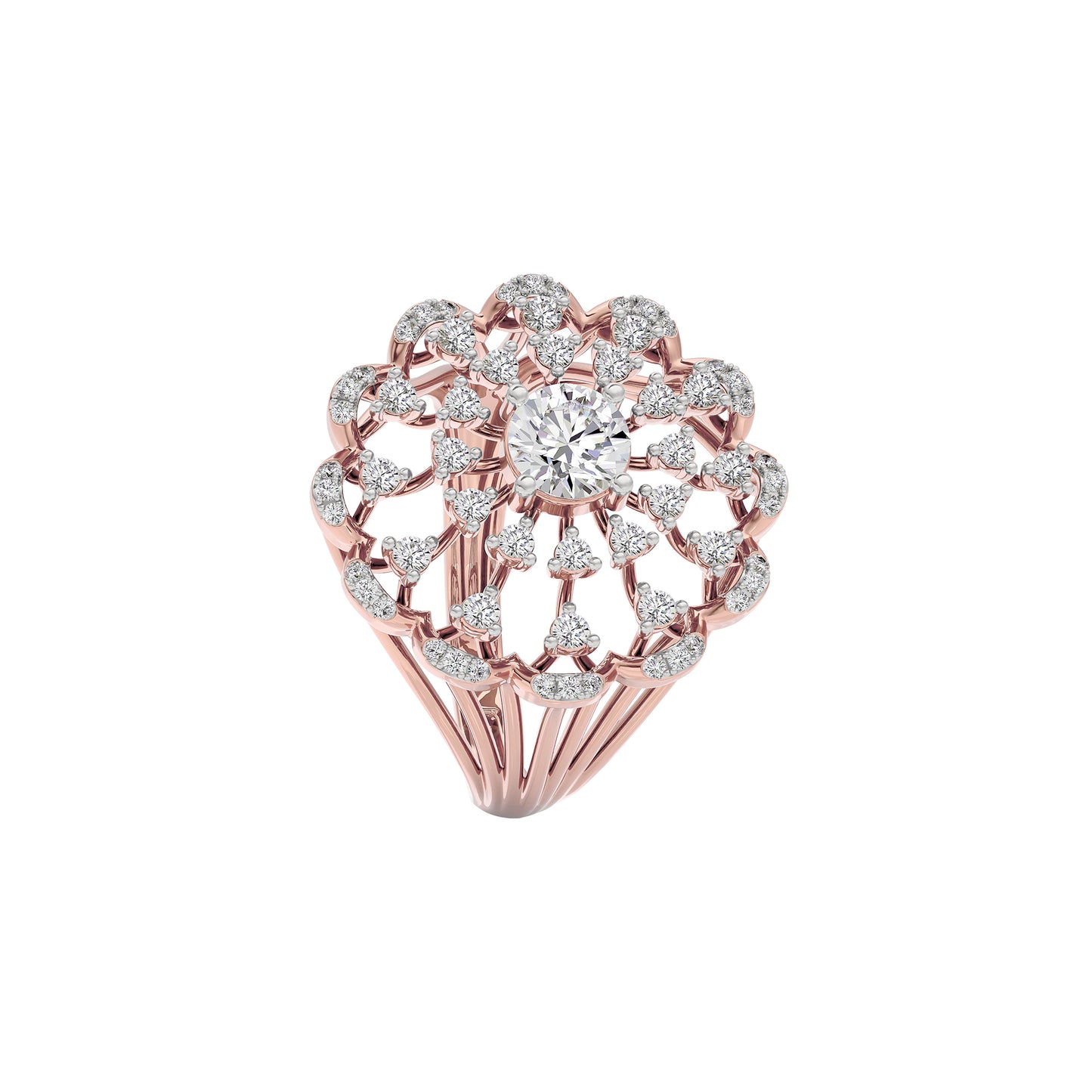Radiant Crown Diamond Ring