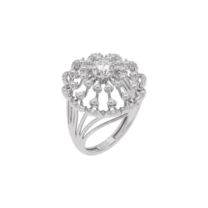 Radiant Crown Diamond Ring