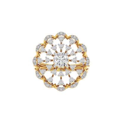 Radiant Crown Diamond Ring