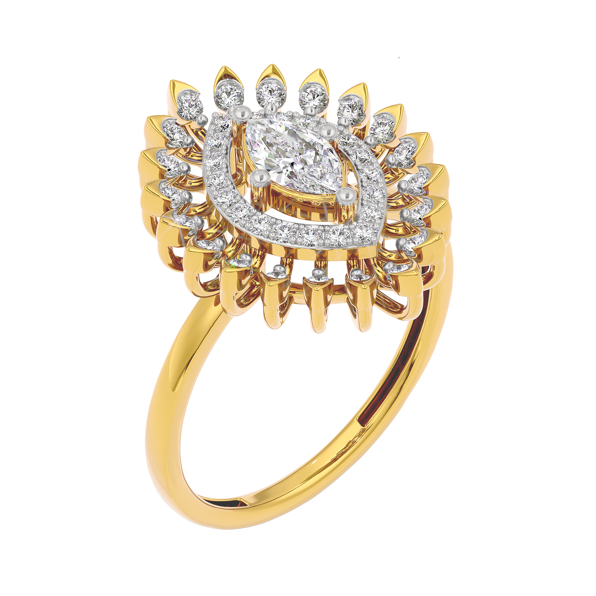 Golden Mystique Diamond Ring