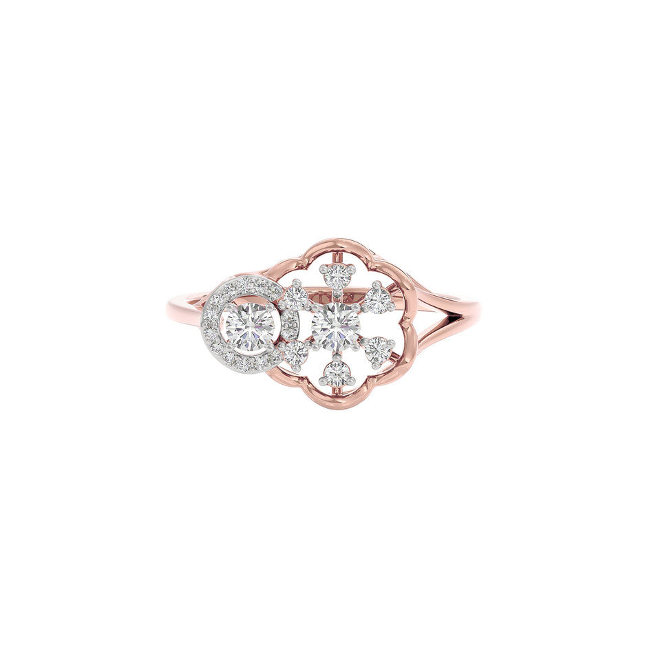 Sapphire Mist Diamond Ring
