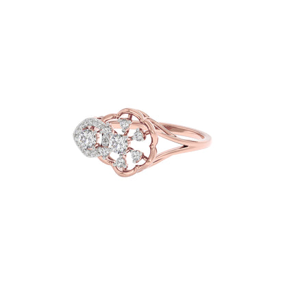 Sapphire Mist Diamond Ring