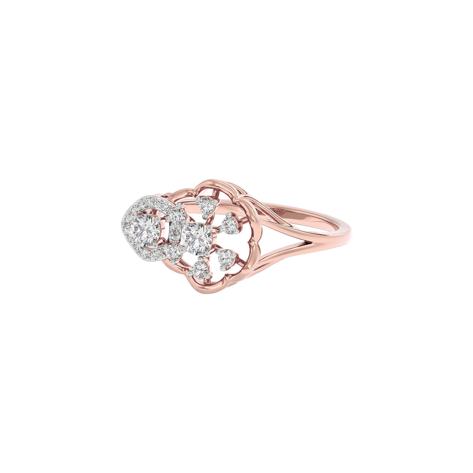 Sapphire Mist Diamond Ring