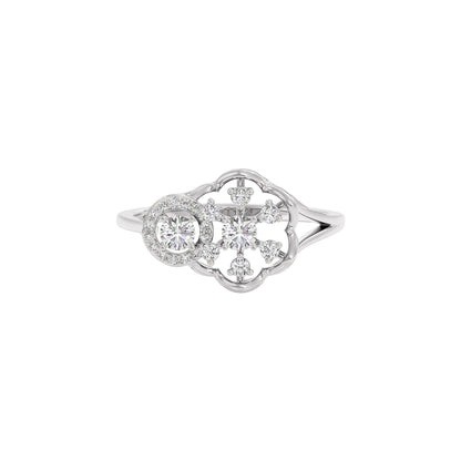 Sapphire Mist Diamond Ring
