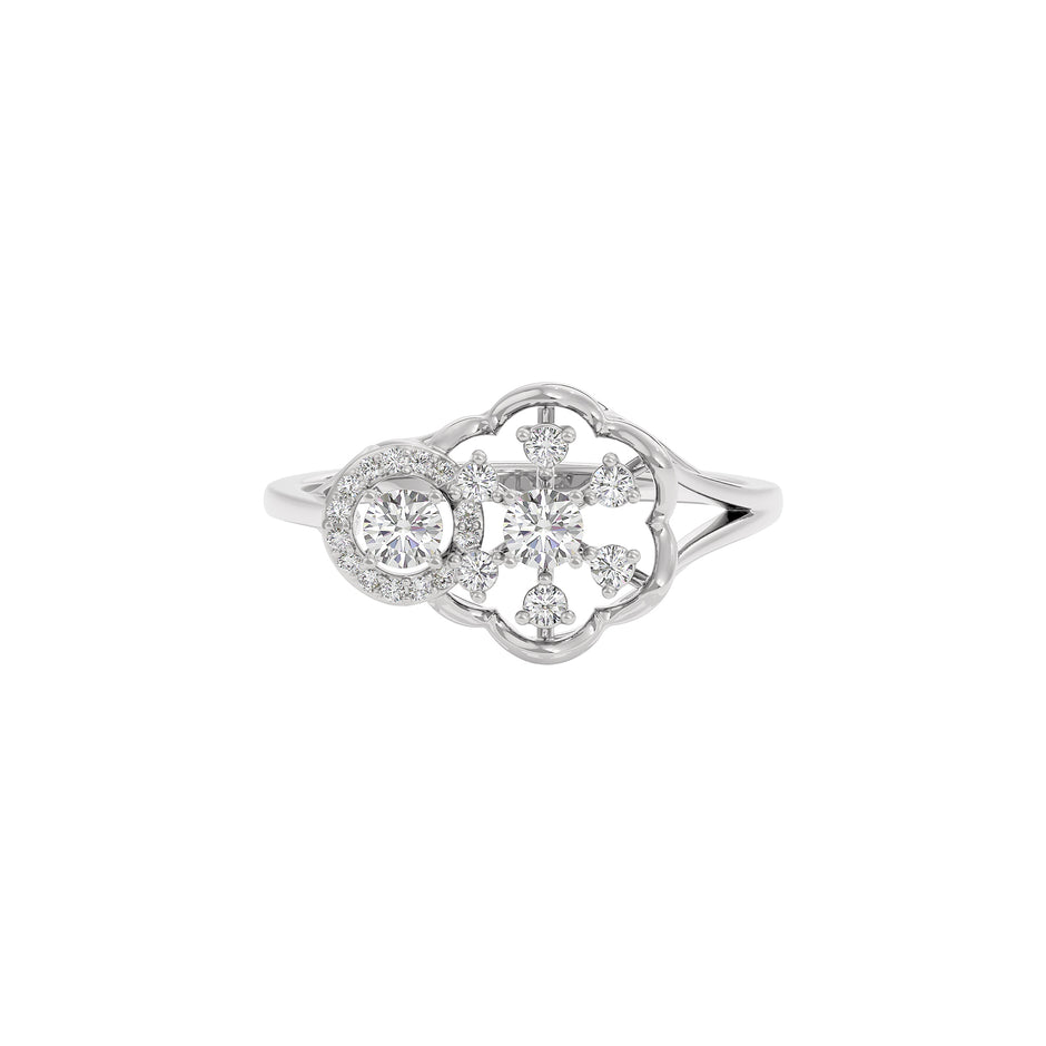 Sapphire Mist Diamond Ring