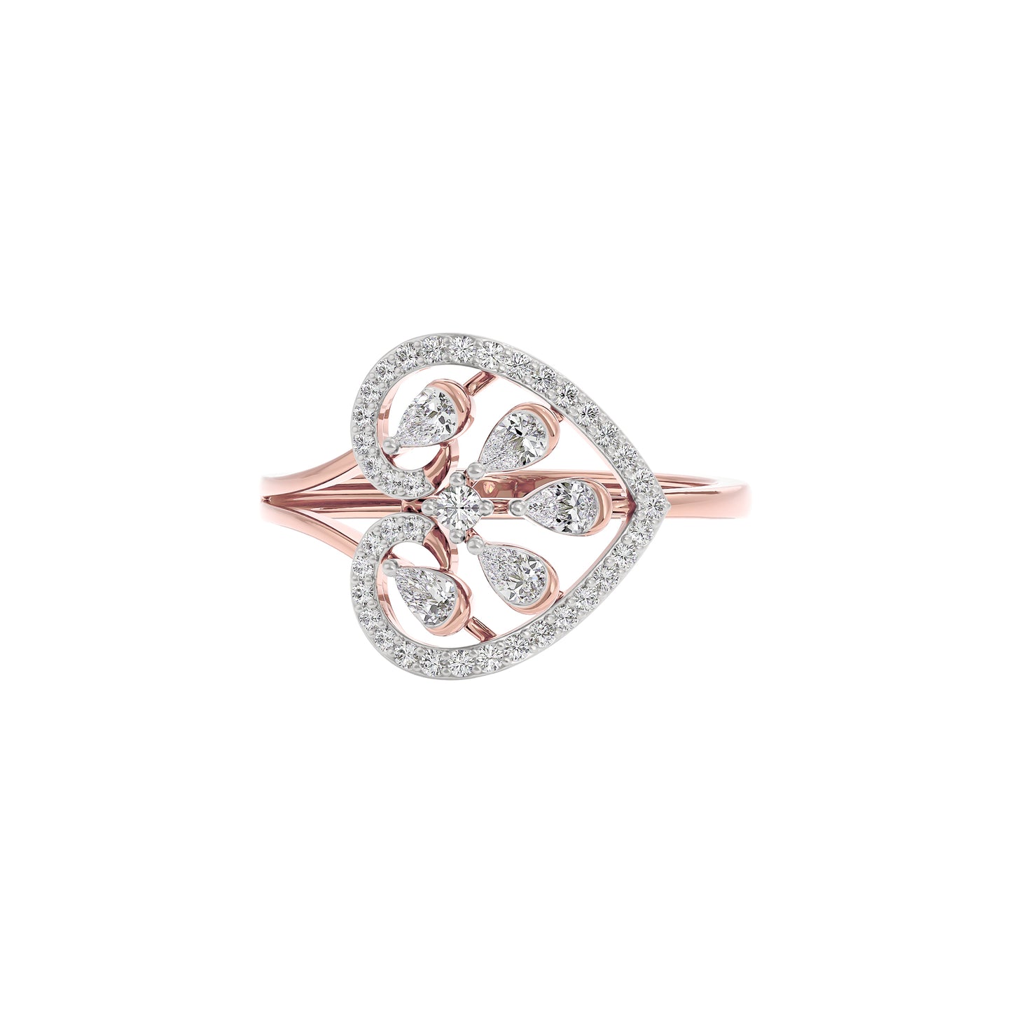Opal Reflection Diamond Ring 18 KT / Rose Gold / 22