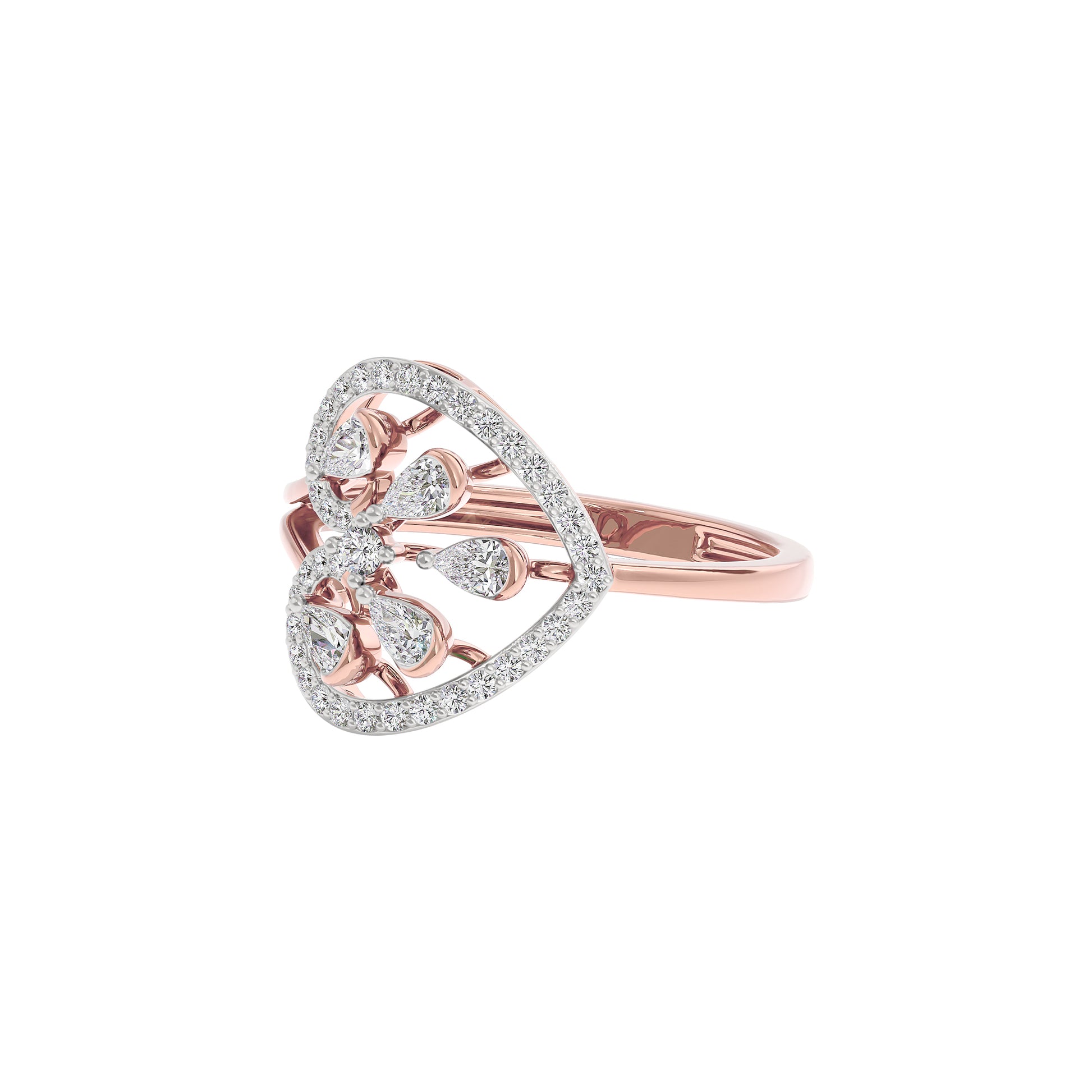 Opal Reflection Diamond Ring 18 KT / Rose Gold / 22
