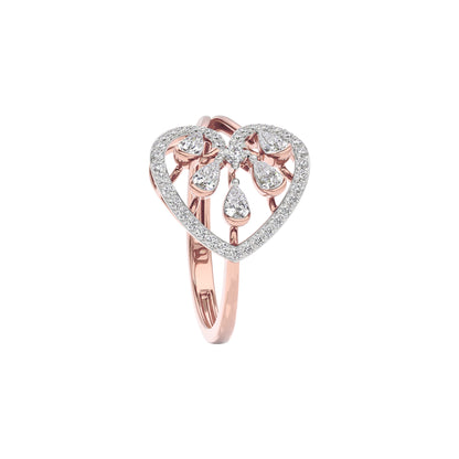 Opal Reflection Diamond Ring 18 KT / Rose Gold / 22