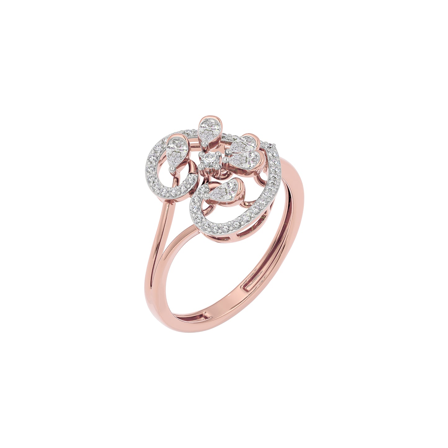 Opal Reflection Diamond Ring 18 KT / Rose Gold / 22