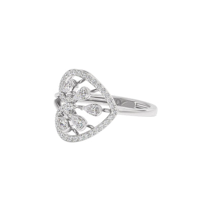 Opal Reflection Diamond Ring 18 KT / White Gold / 22