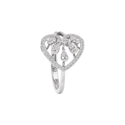 Opal Reflection Diamond Ring 18 KT / White Gold / 22