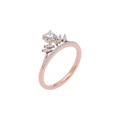 Diamond Mirage Ring 18 KT / Rose Gold / 22