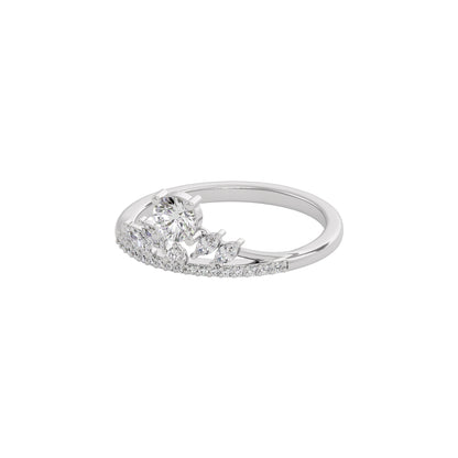 Diamond Mirage Ring 18 KT / White Gold / 22