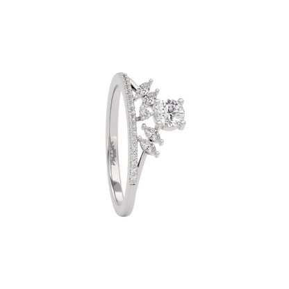 Diamond Mirage Ring 18 KT / White Gold / 22