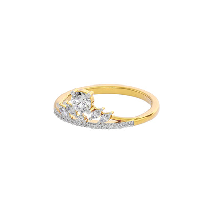 Diamond Mirage Ring 18 KT / Yellow Gold / 22
