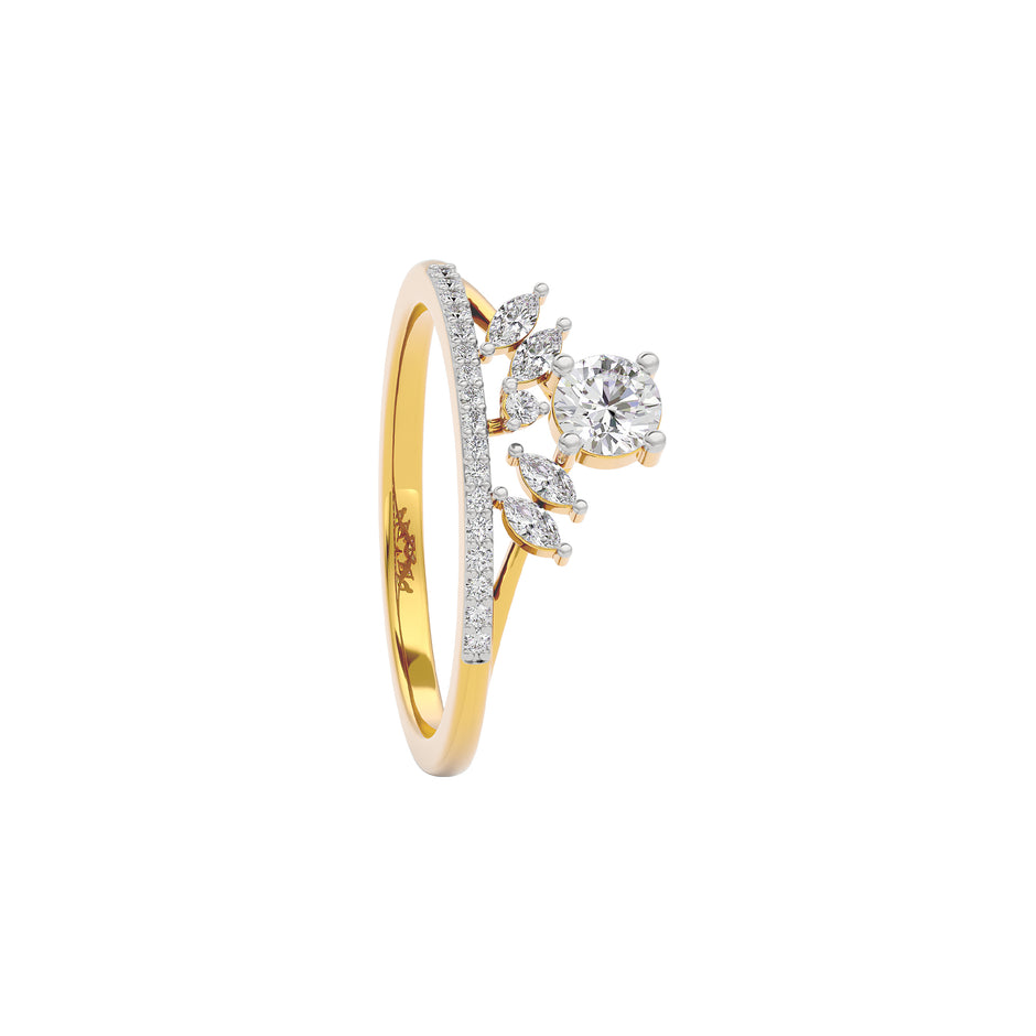 Diamond Mirage Ring 18 KT / Yellow Gold / 22