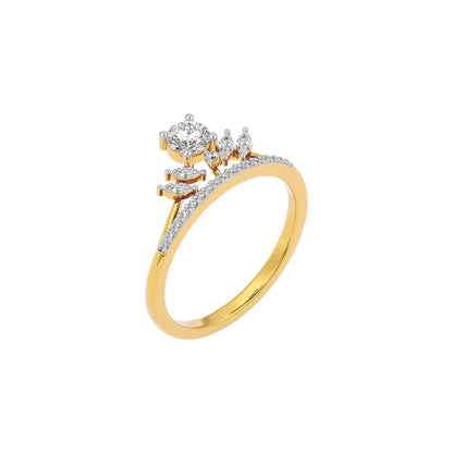 Diamond Mirage Ring 18 KT / Yellow Gold / 22