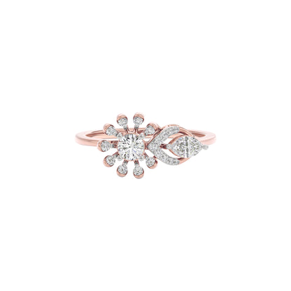 Lustrous Moment Diamond Ring 18 KT / Rose Gold / 22