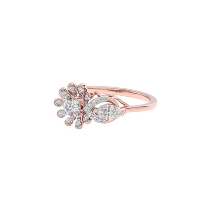 Lustrous Moment Diamond Ring 18 KT / Rose Gold / 22