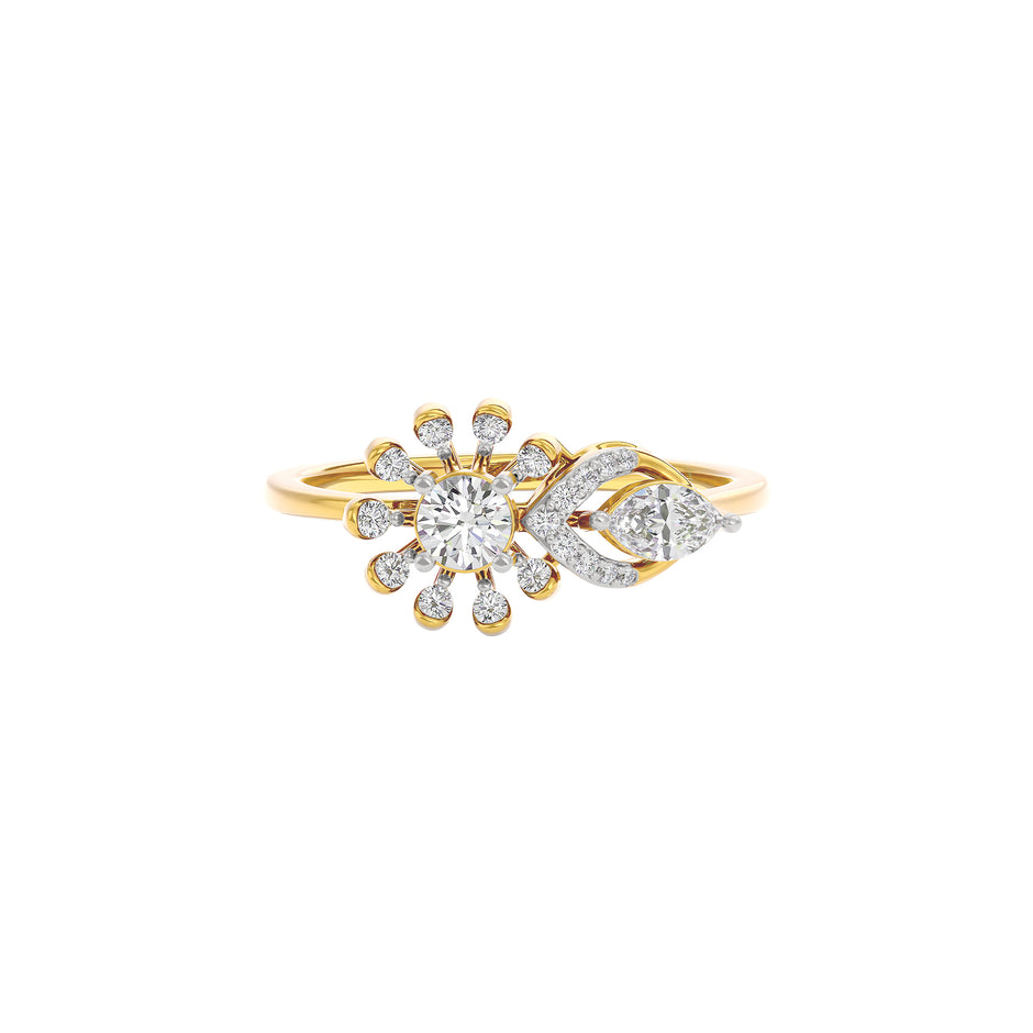 Lustrous Moment Diamond Ring 18 KT / Yellow Gold / 22