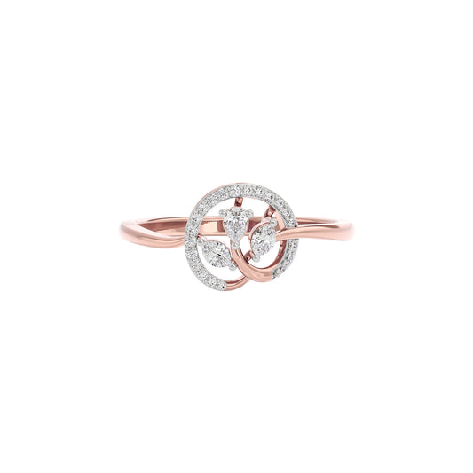 Noble Elegance Diamond Ring 18 KT / Rose Gold / 22