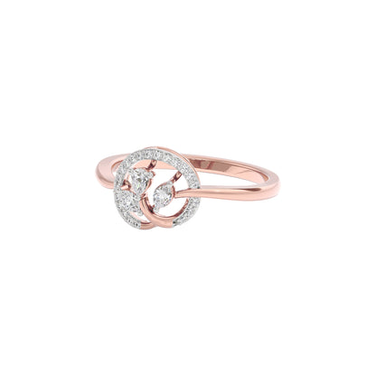 Noble Elegance Diamond Ring 18 KT / Rose Gold / 22