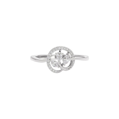 Noble Elegance Diamond Ring 18 KT / White Gold / 22