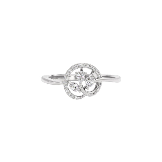 Noble Elegance Diamond Ring 18 KT / White Gold / 22