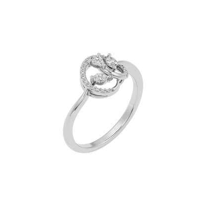 Noble Elegance Diamond Ring 18 KT / White Gold / 22
