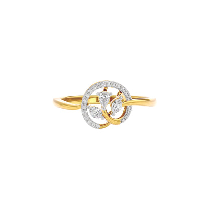 Noble Elegance Diamond Ring 18 KT / Yellow Gold / 22