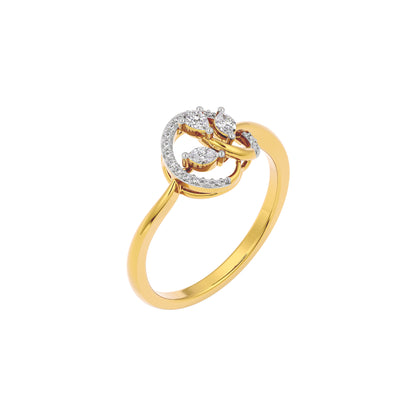 Noble Elegance Diamond Ring 18 KT / Yellow Gold / 22