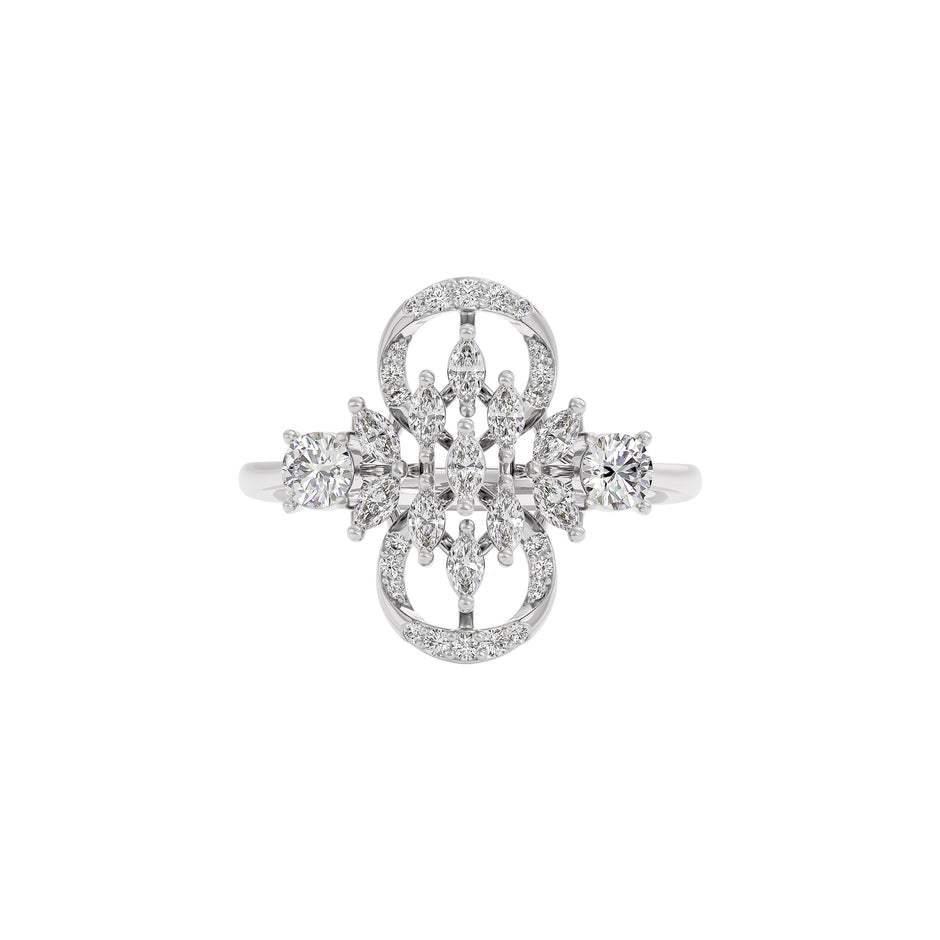 Tranquil Dream Diamond Ring 18 KT / White Gold / 22