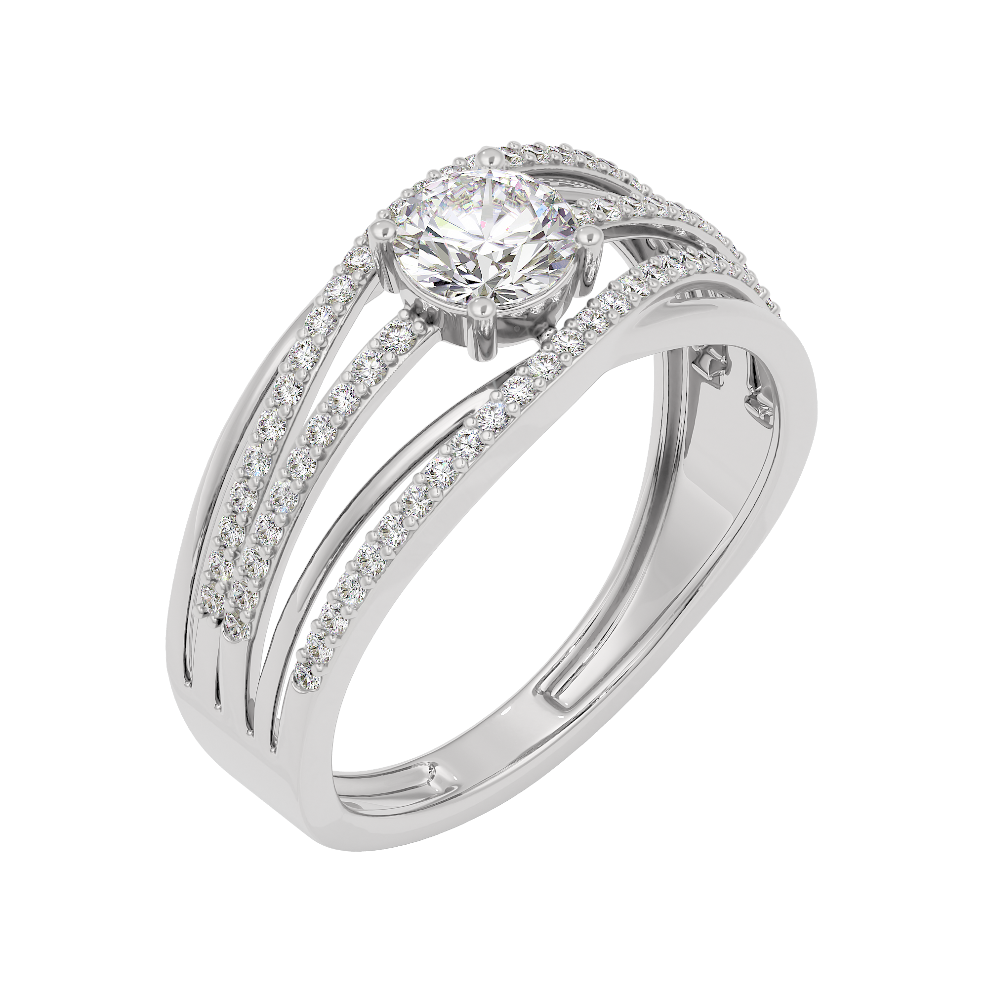 Moonlight Spark Diamond Ring