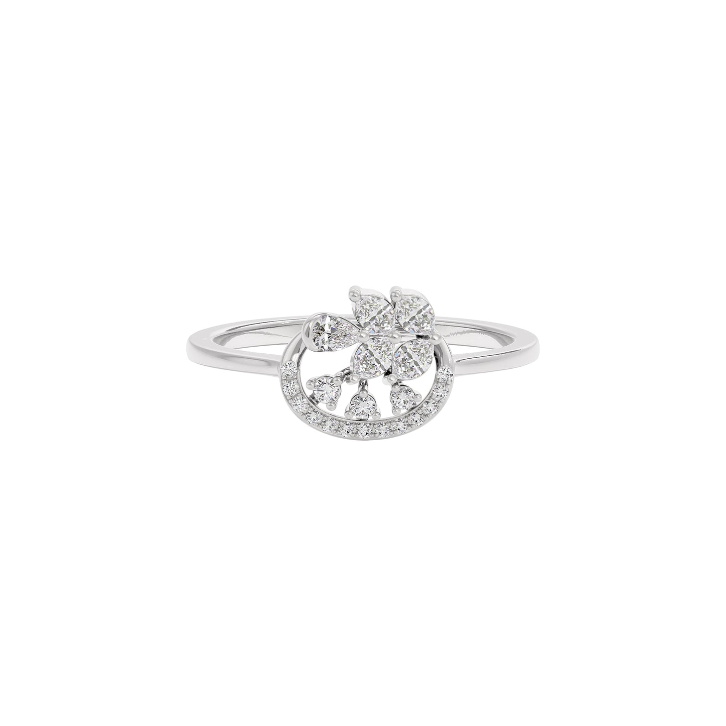 Enchanted Moment Diamond Ring 18 KT / White Gold / 22