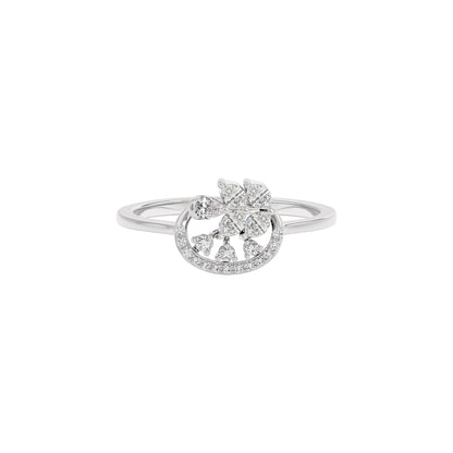 Enchanted Moment Diamond Ring 18 KT / White Gold / 22