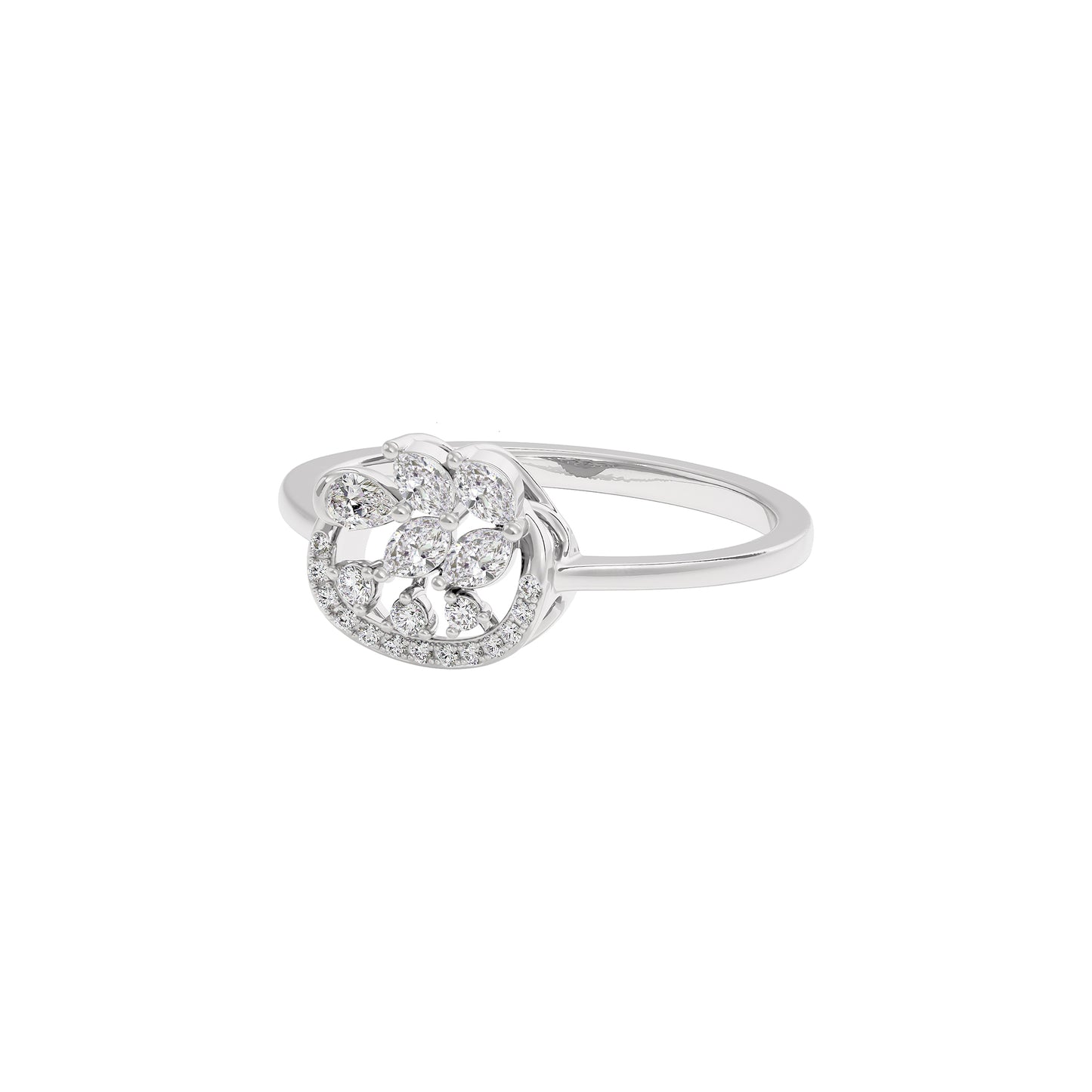 Enchanted Moment Diamond Ring 18 KT / White Gold / 22