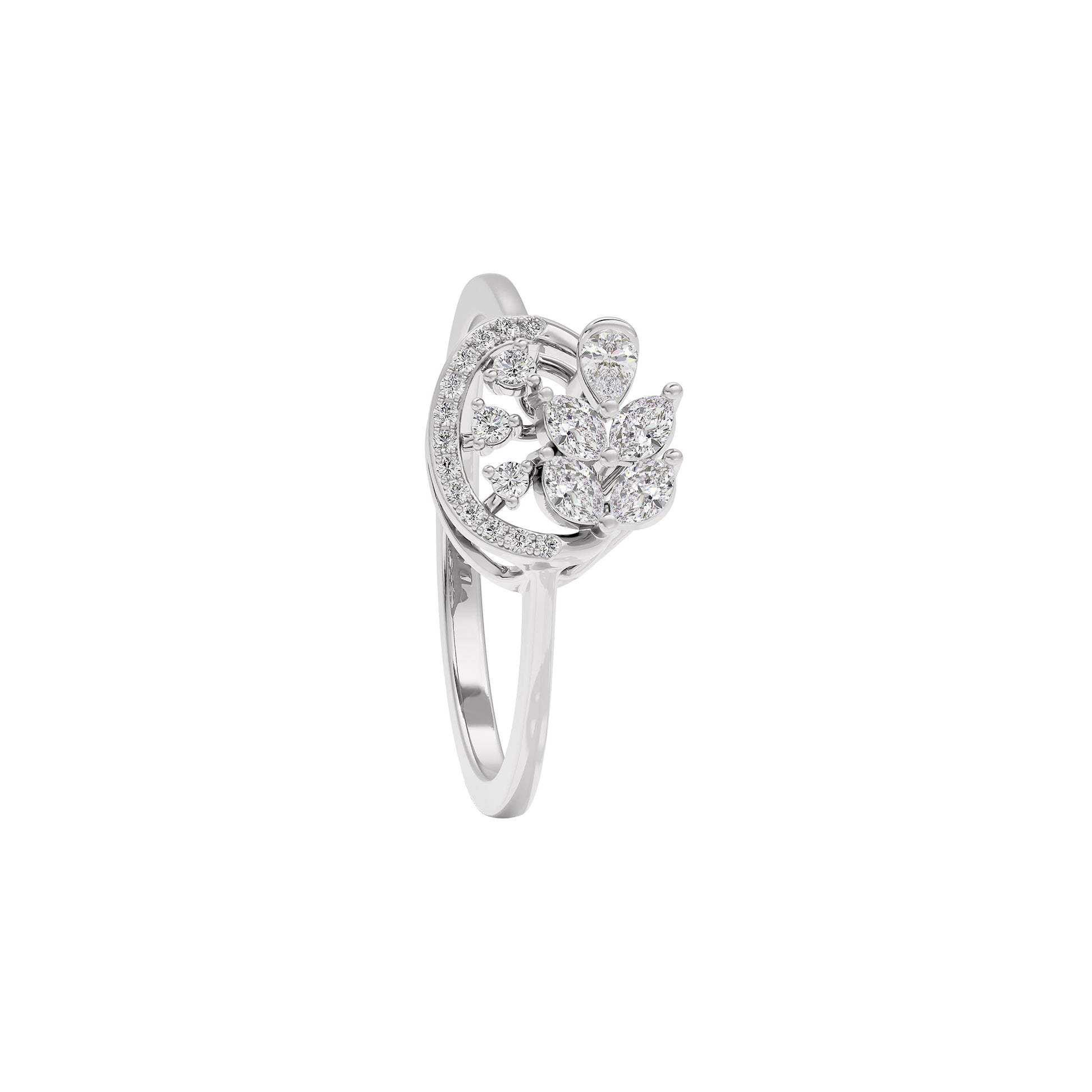 Enchanted Moment Diamond Ring 18 KT / White Gold / 22