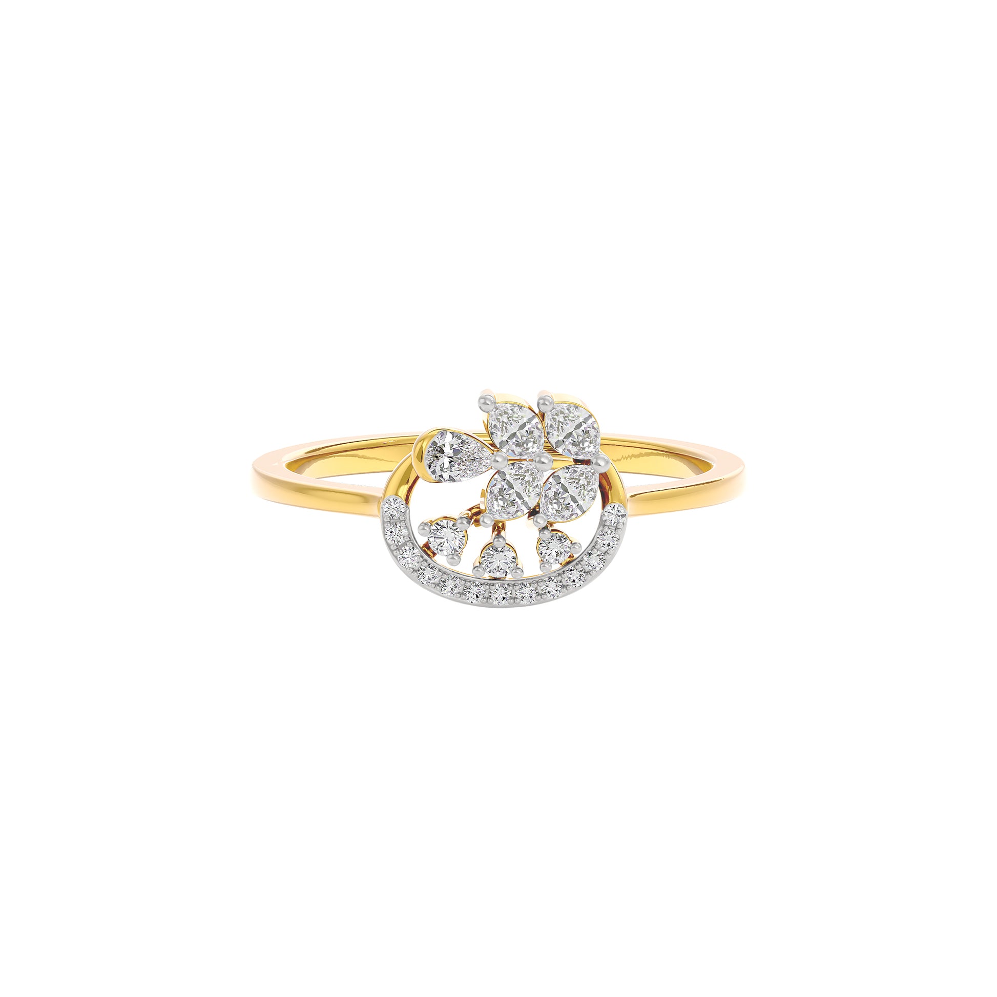 Enchanted Moment Diamond Ring 18 KT / Yellow Gold / 22