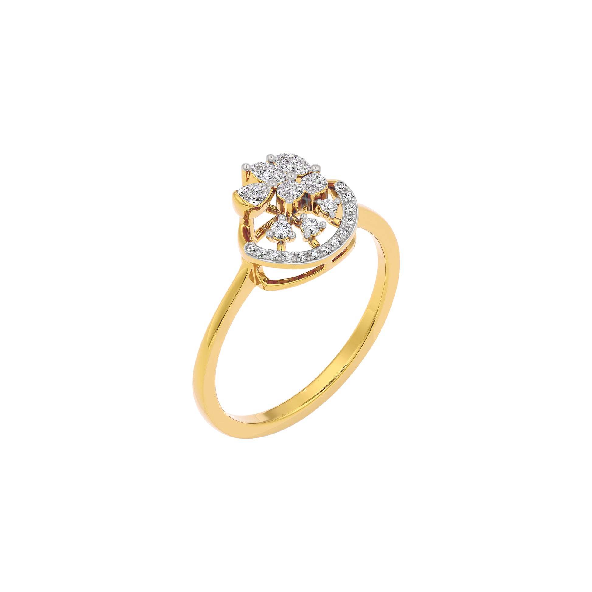 Enchanted Moment Diamond Ring 18 KT / Yellow Gold / 22