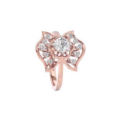 Halo Enigma Diamond Ring 18 KT / Rose Gold / 22