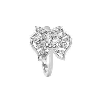 Halo Enigma Diamond Ring 18 KT / White Gold / 22