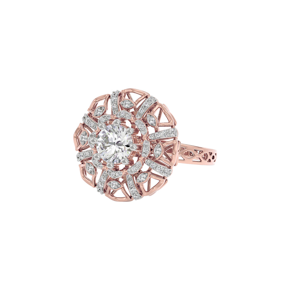 Dreamweaver Diamond Ring 18 KT / Rose Gold / 22