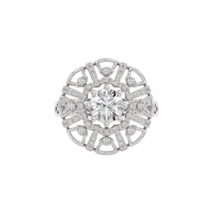 Dreamweaver Diamond Ring 18 KT / White Gold / 22