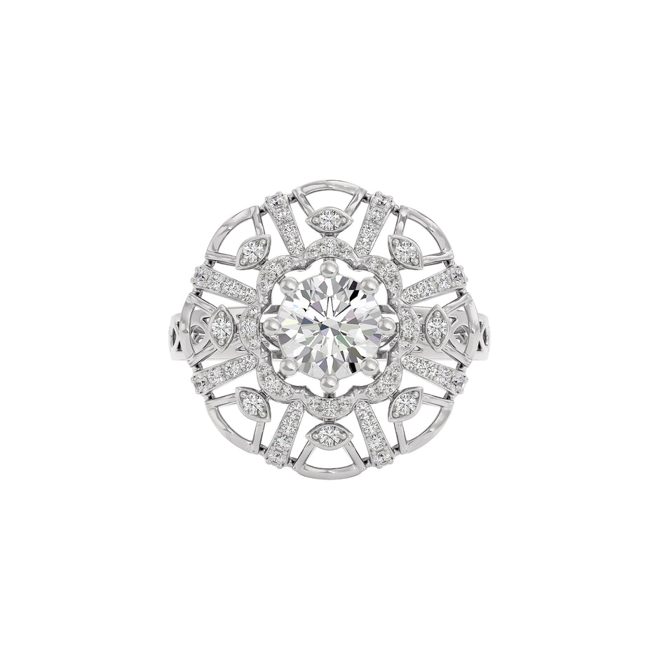 Dreamweaver Diamond Ring 18 KT / White Gold / 22