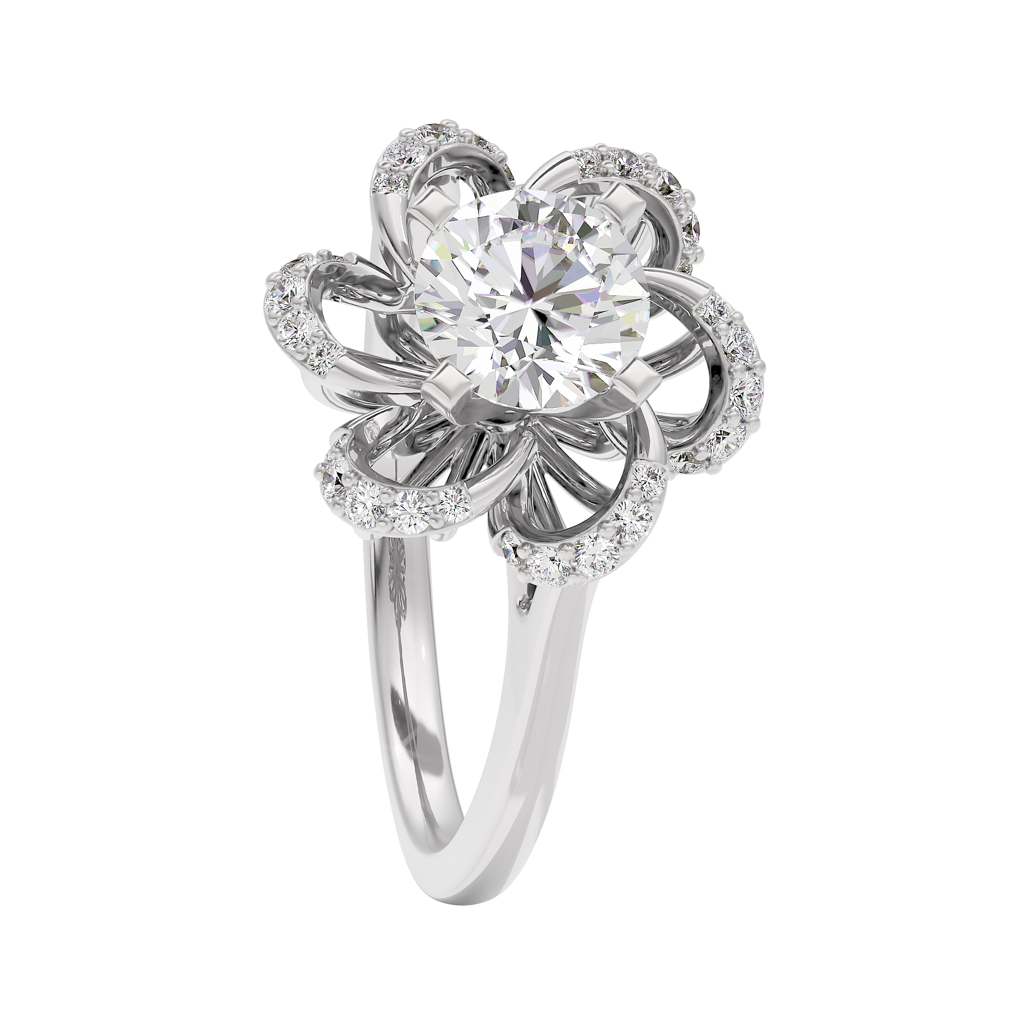 Glittering Dawn Diamond Ring