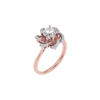 Glittering Dawn Diamond Ring 18 KT / Rose Gold / 22