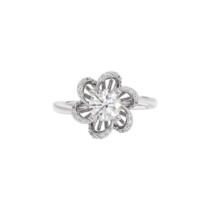 Glittering Dawn Diamond Ring 18 KT / White Gold / 22