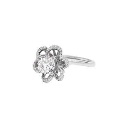 Glittering Dawn Diamond Ring 18 KT / White Gold / 22