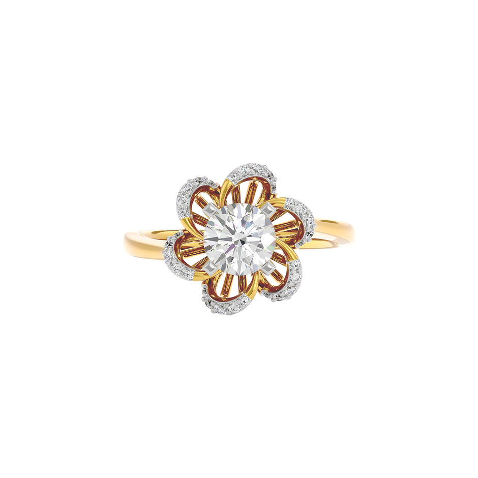 Glittering Dawn Diamond Ring 18 KT / Yellow Gold / 22